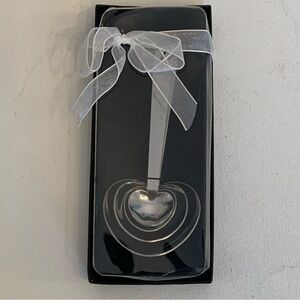 Heart Shaped Measuring Spoons Cooking Set Of 4 Stainless Steel Valentines Day